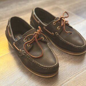 Timberland Brown Leather Boat Shoes – EU 36 US 5.5 – Classic Preppy Style